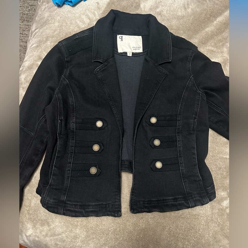 Anthropologie Pilcro black denim jacket